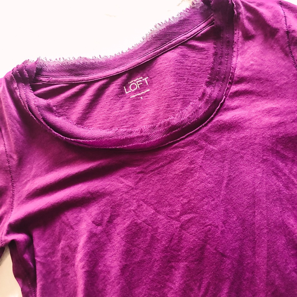 ❌SOLD❌Loft shirt with detailing on collar and hem